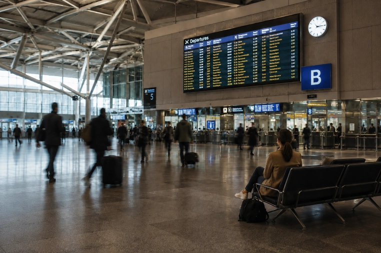 attente active expatriation salle d'embarquement