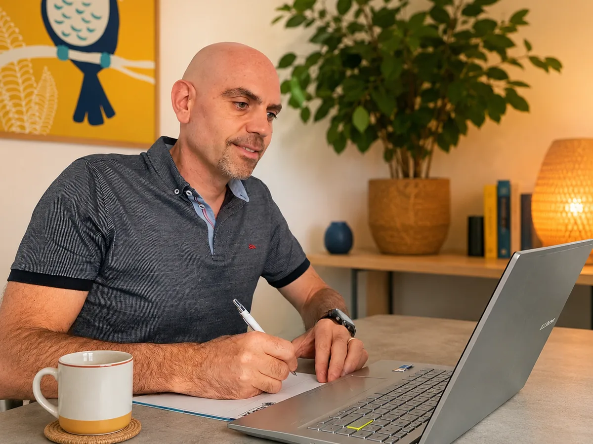 Ugo Gabert en séance de coaching individuel à distance.